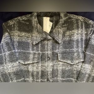 Banana Republic Shacket dark charcoal color, size L, never used, with tag